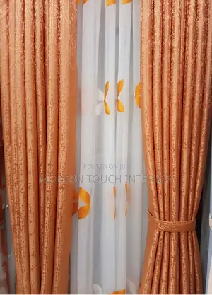 New Orange Modern Curtains