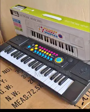 Electronic Keyboard With Charging Cable and Microphone