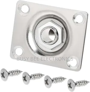 Guitar Input Jack Socket Square Metal 1/4