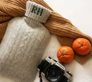 *Hot Water Bottle With Knitted Cover