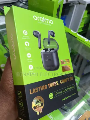 Original Earbuds.50 Hours Play Time Oraimo Earbuds.