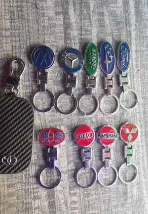 Different Metallic Branded Key Holders in Colors