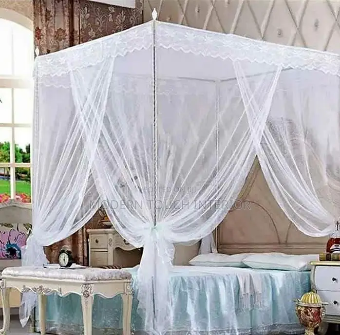 White 4 Stand Mosquito Nets