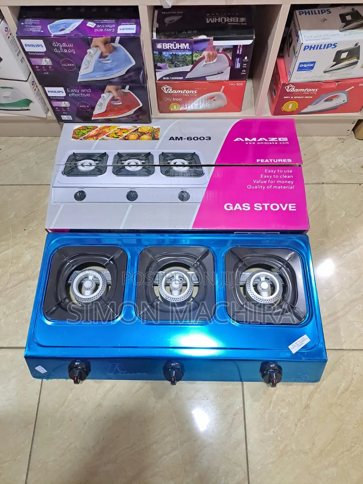 Amaze 3 Gas Burner. Table Top Cooker