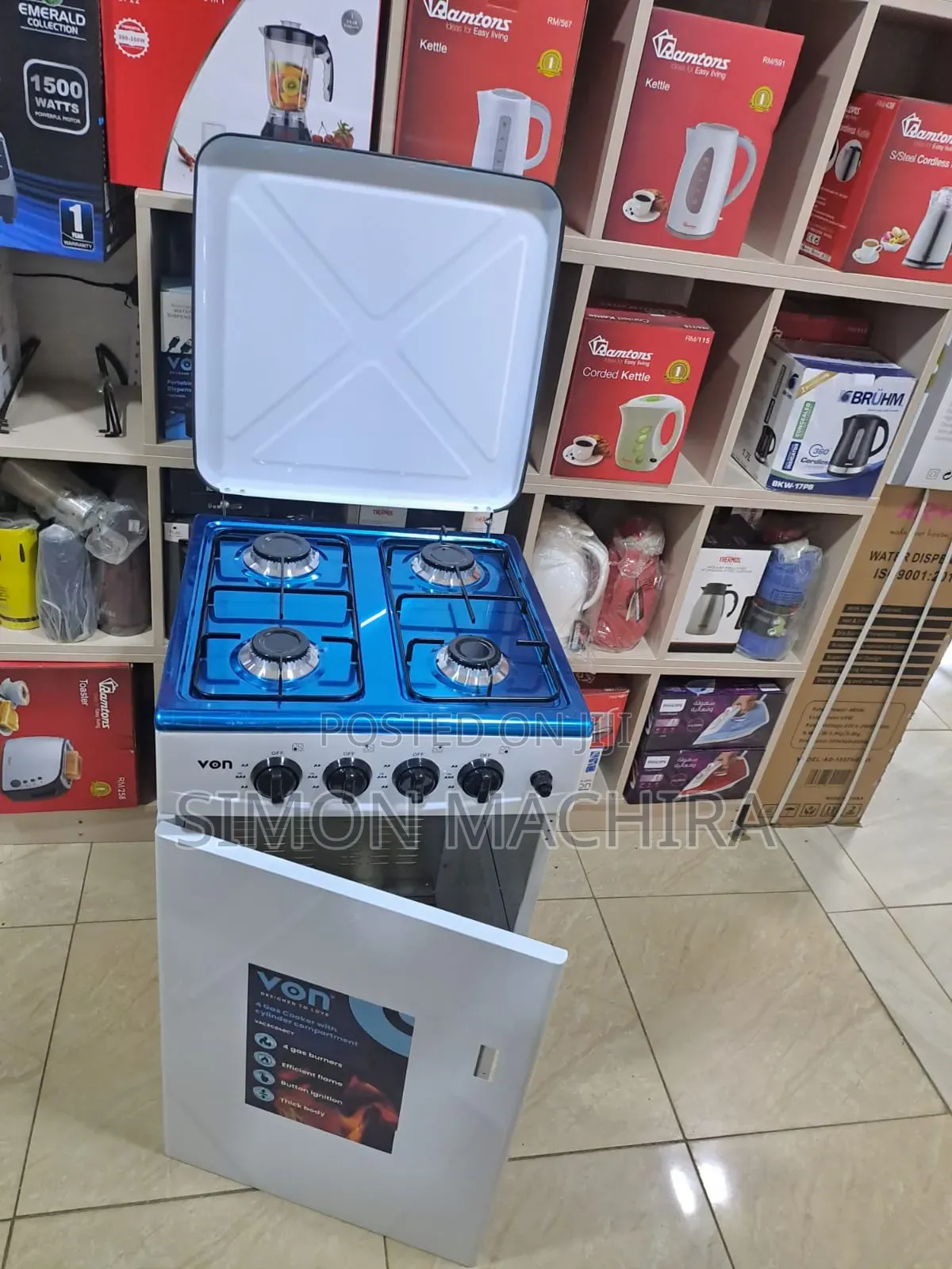 Von 4 Gas Table Top Cooker