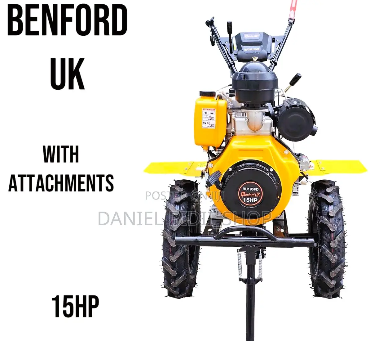 Keystart 15HP Diesel Engine Walking Tractor