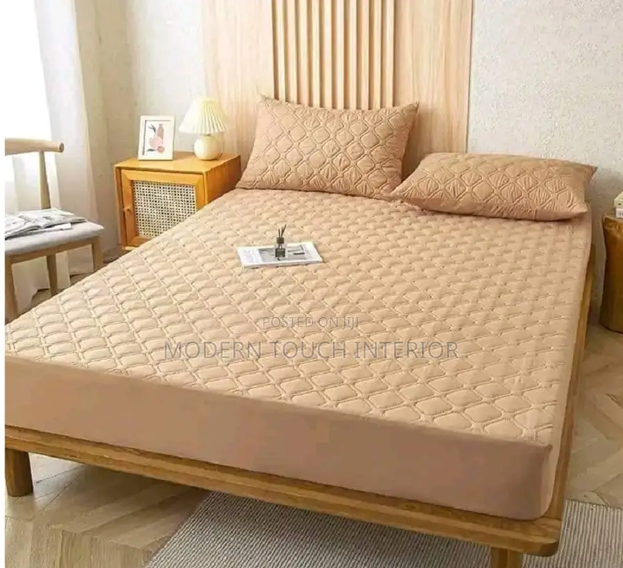 5 by 6 Beige Matress Protector