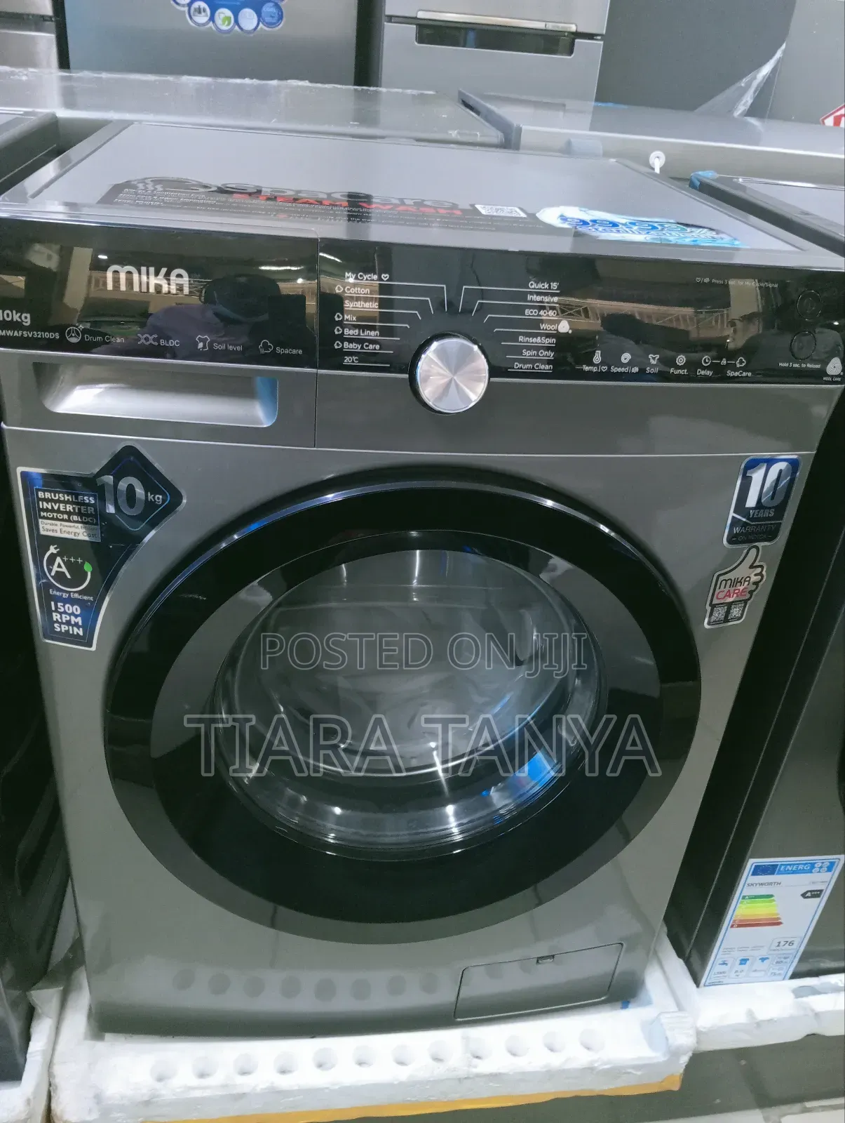 Mika 10kg Front Load Washing Machine on Offer