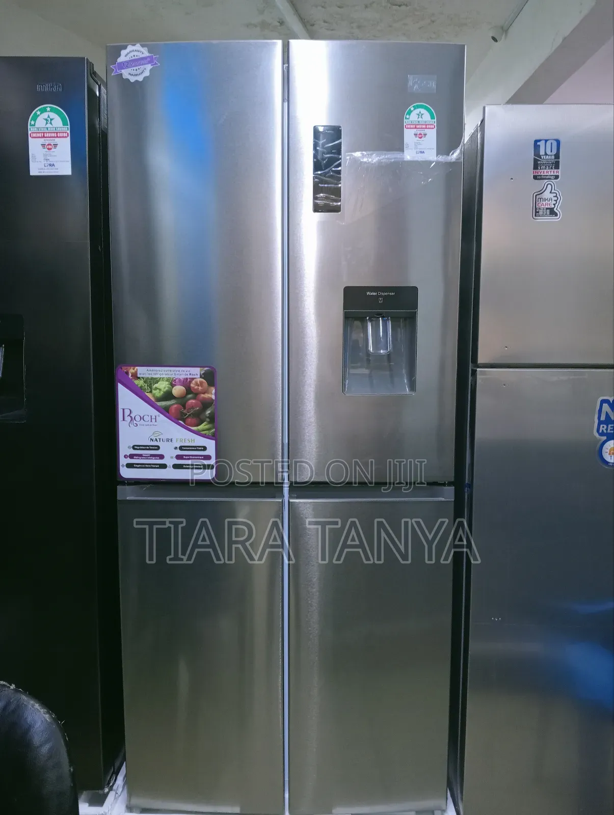 Roch Four Door Side by Side Fridge