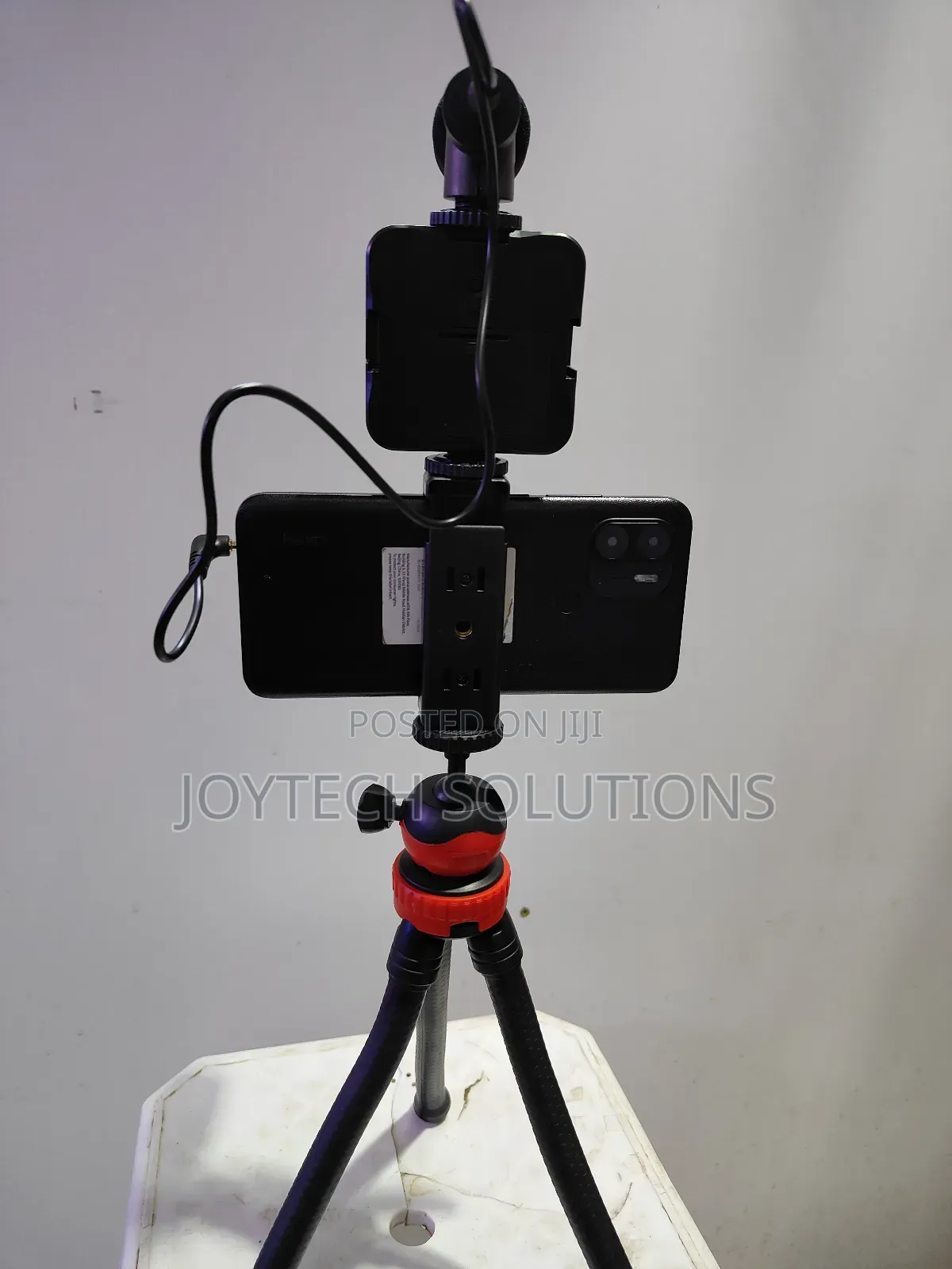 Table Stand With Microphone and Light.