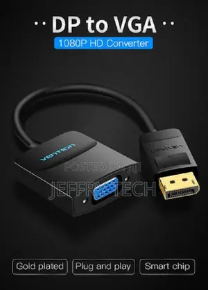 Vention HBFBB DP to VGA Converter 0.15M Black