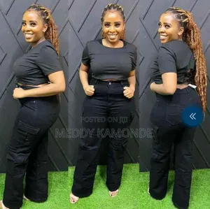 Classy Side Pocket Cargo Pants/Mom Jeans