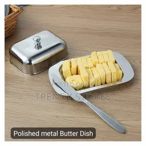 Metal Butter Dish With Lid