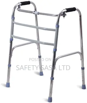 Walker Frame Without Wheels, Height Adjustable and Foldable