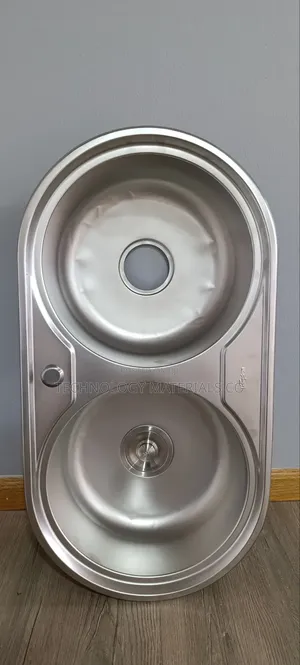 Round Double Bowl Kitchen Sink.