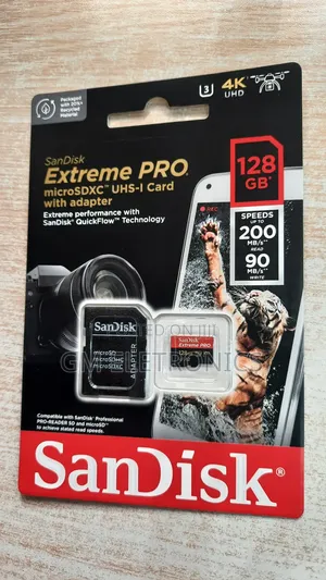 Original 128gb Extreme Pro Micro Sd Card+ Adapter.
