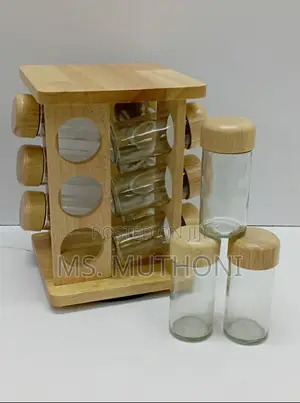 Rotating Bamboo Spice Rack*