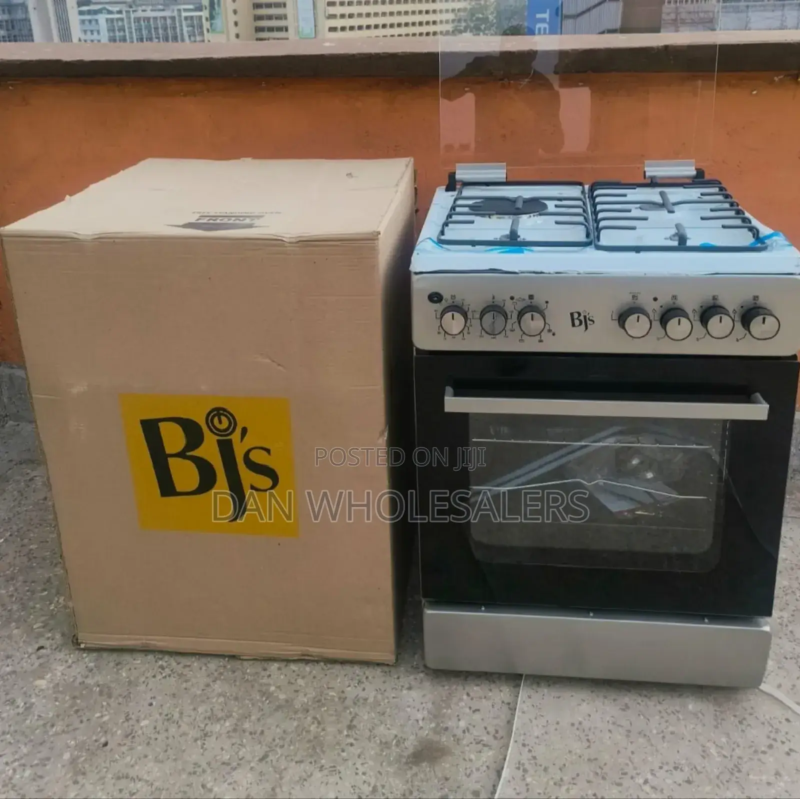 BJS SILVER (INOX) 60x60 3+1- Oven 60L Capacity