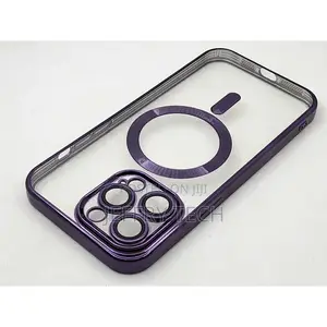 iPhone 14 Pro Max (6.7 Inch) Clear / Purple Case