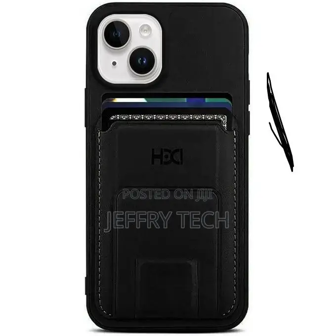 iPhone 12 Pro Max 6.7 Inch (Black) Leather Back Case With