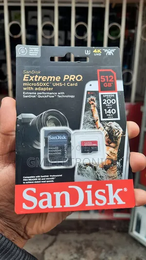 Sandisk Extreme Pro 512gb Microsdxc Uhs-I, V30 200mb/S Read