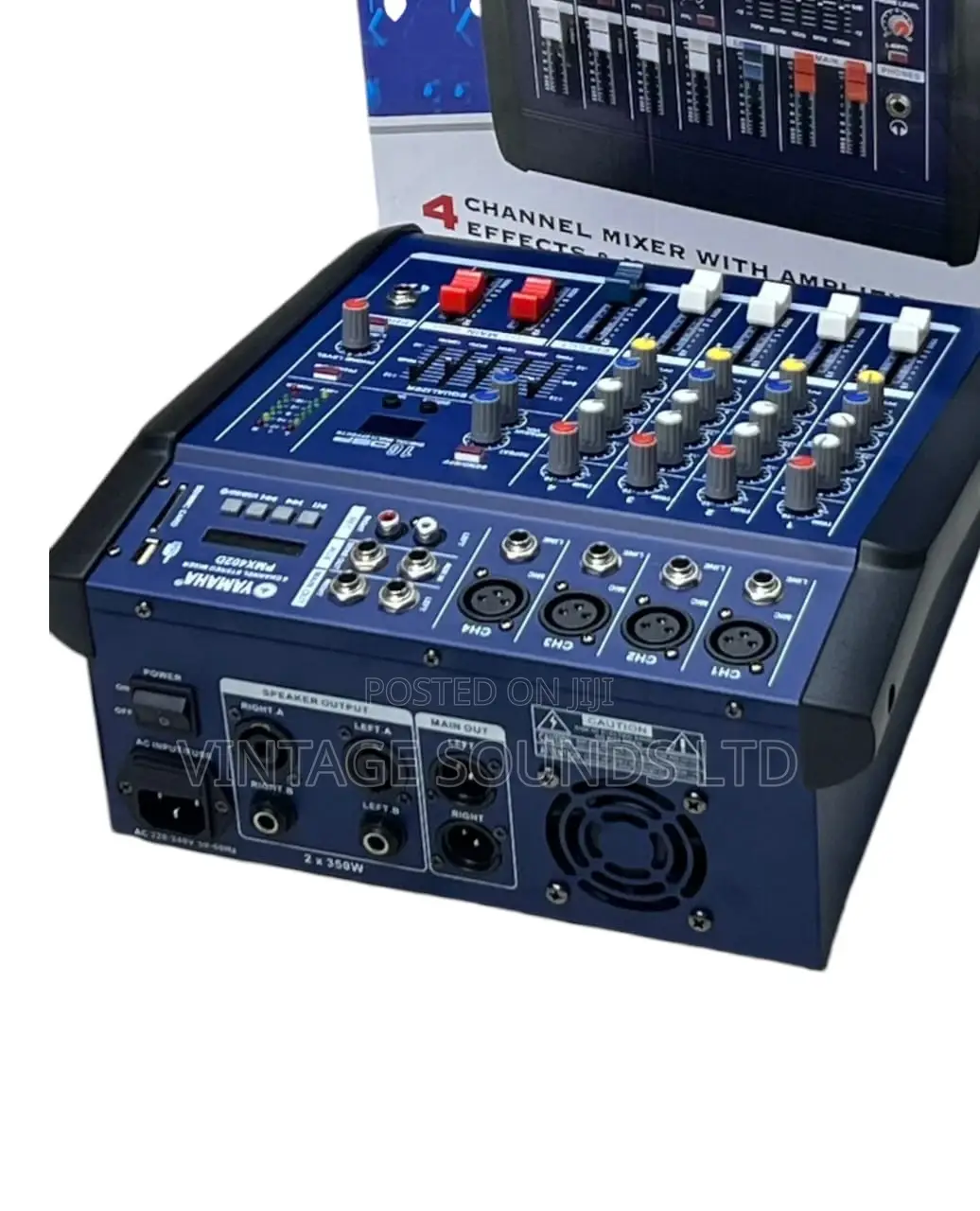 Powered Mixer Amplifier 4 Channel USB BLUETOOTH