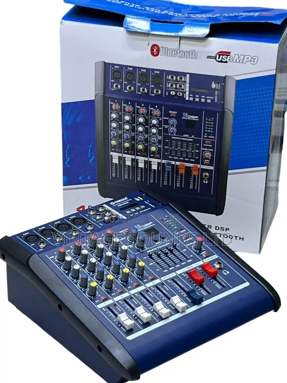 Powered Mixer Amplifier 4 Channel USB BLUETOOTH