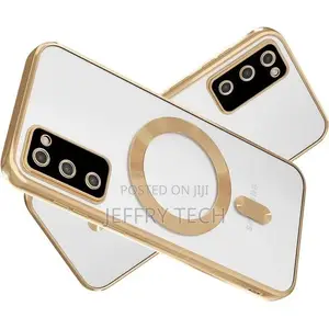 Gold Luxury Electroplate Magnetic Charging Clearfor S20PLUS