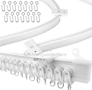 White 6 Meters Curtain Rails
