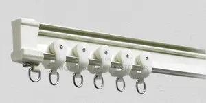 White PVC Bendable Curtain Rail