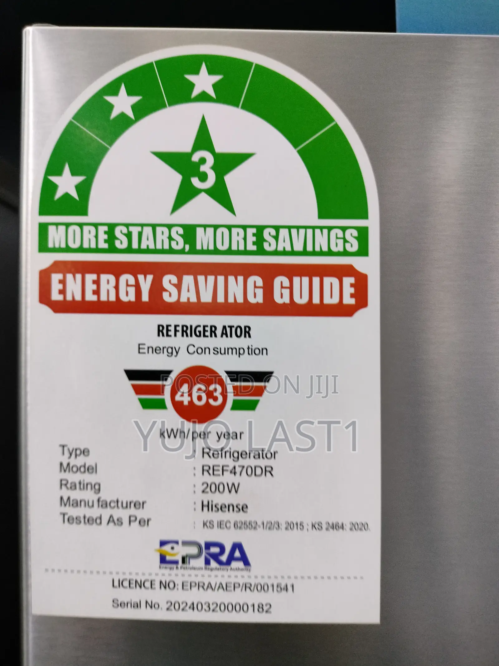 Hisense 470l Ref470dr 4 Door Fridge