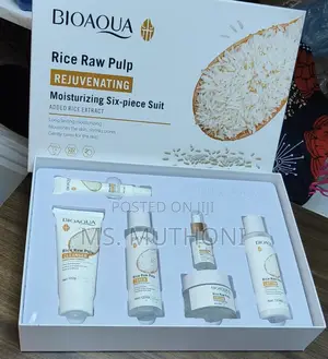 6pcs Bioaqua Rice Raw Pulp Skin Care Set* 
