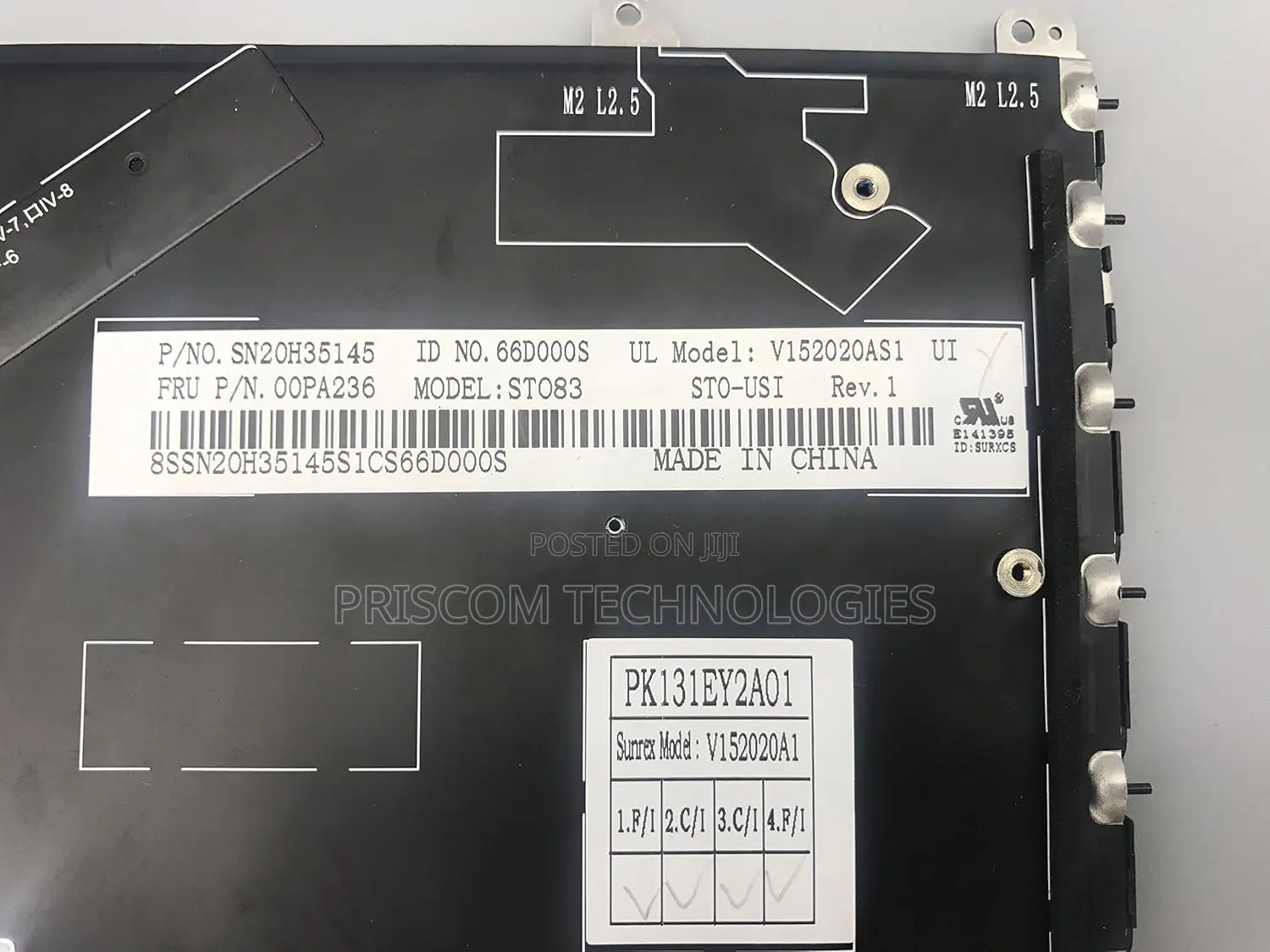 UK English Keyboard for LENOVO Thinkpad Yoga 260 370