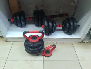 Dumbell Barbell Kettlebell Adjustable Weight Set - 40kgs