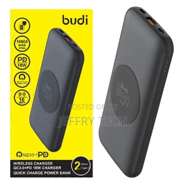 Budi Power Bank New Mini - 10000mah Capacity , QC3.0 USB