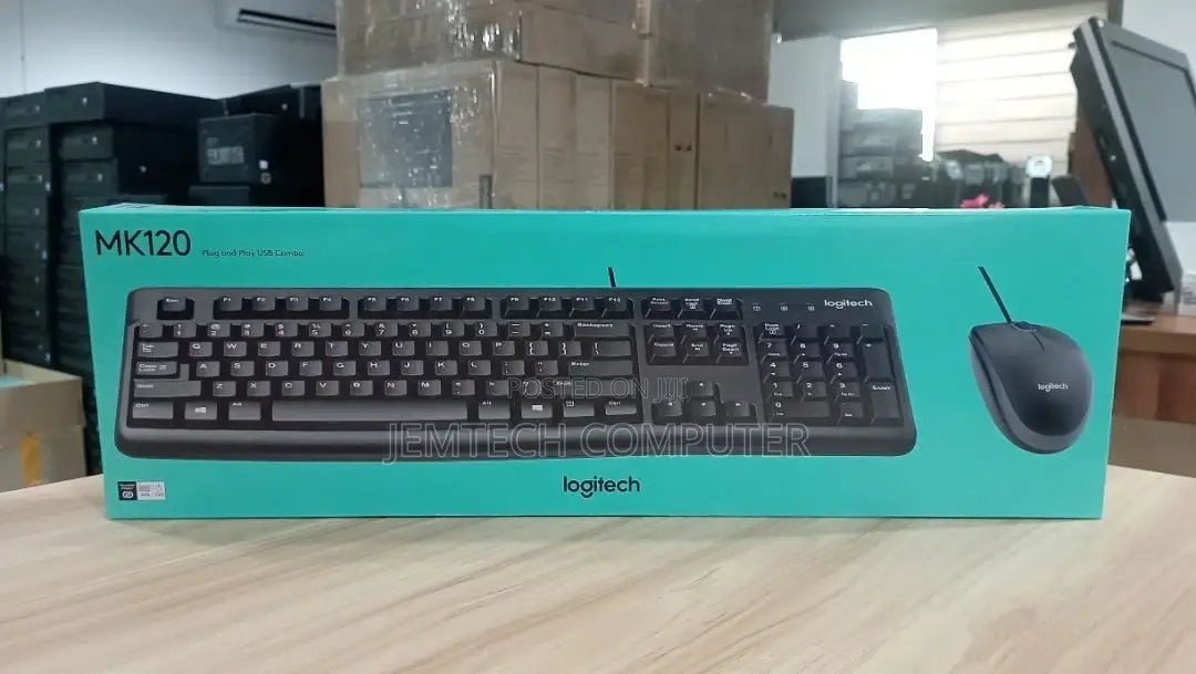 Logitech Mk120 Wired Keyboard and Mouse Combo