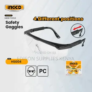 INGCO Safety Goggles HSG04 Clear Safety Glasses Adjustable