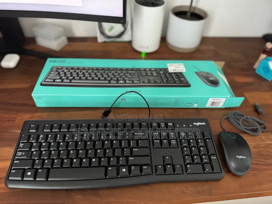 Mk120 ^Logitech Mk120 Wired Keyboard and Mouse