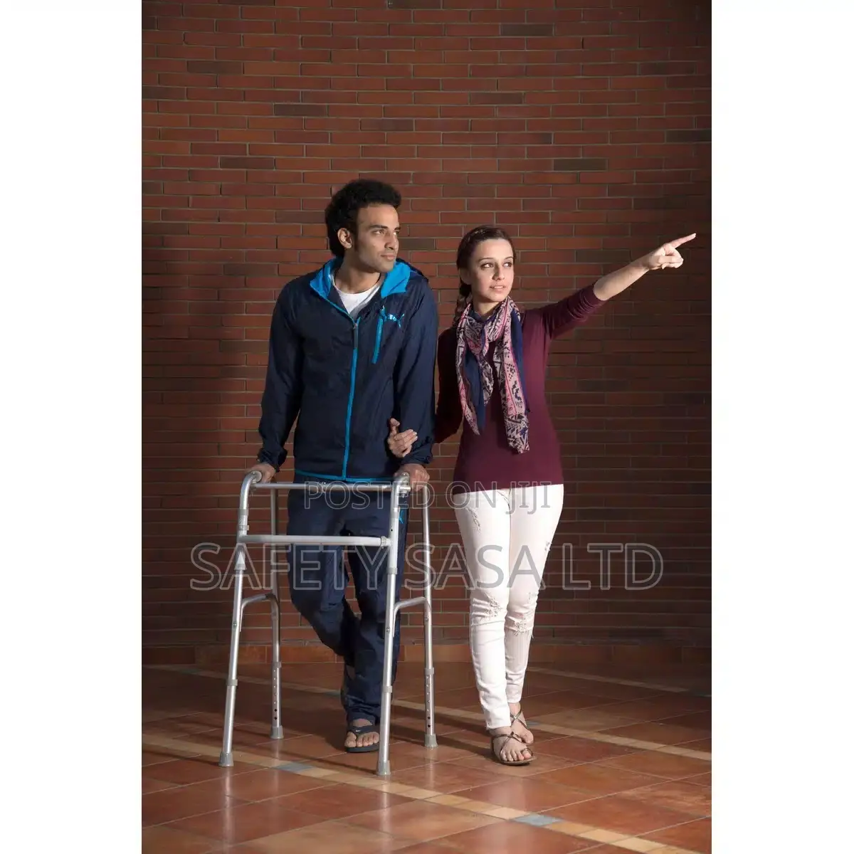 Heavy Duty Walking Frame Without Wheels