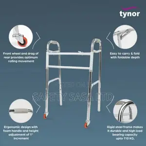 Heavy Duty Walking Frame With Front Wheels