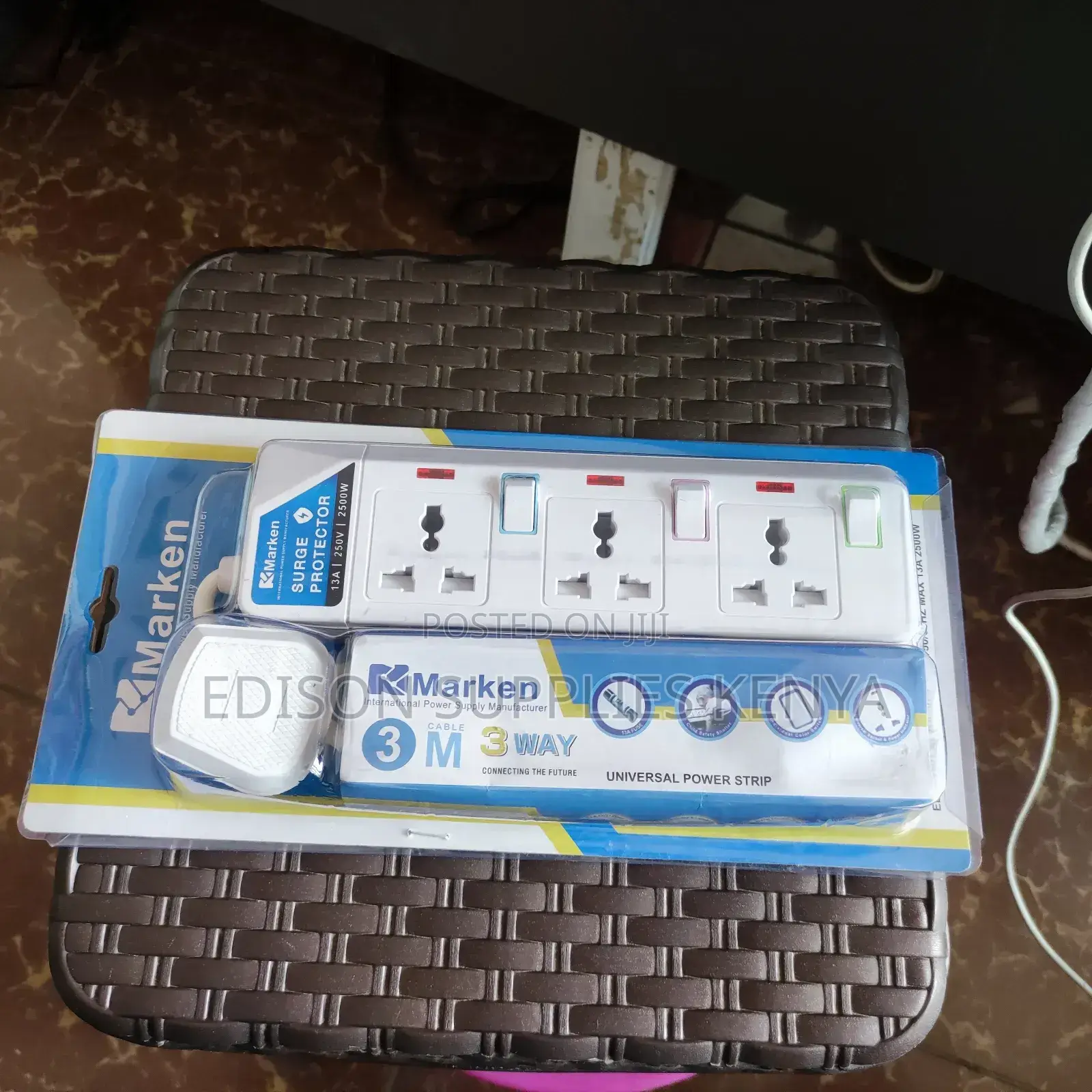 Extension Cables 3 Way Multiplug, Surge Protection Cable
