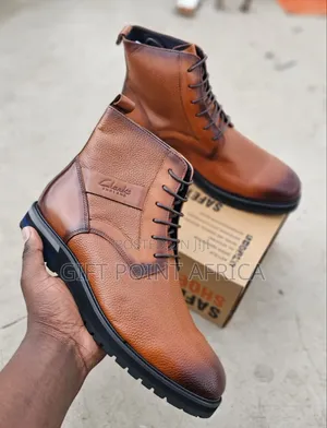 Clarks Leather Boots for Men