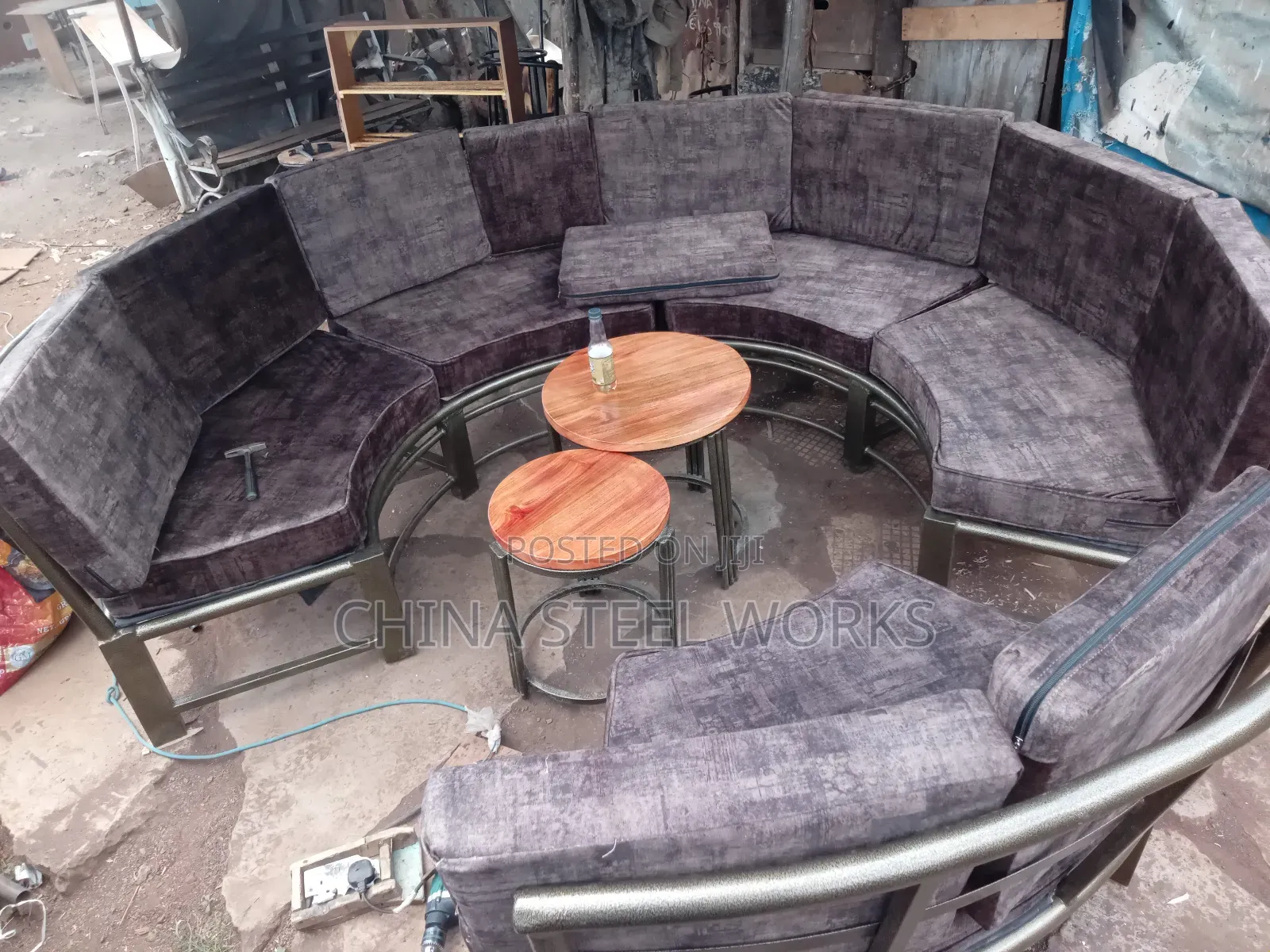 Modern Metalic Sofa