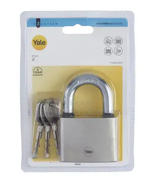 Yale Padlock 60mm With Retaining Keys 3pcs