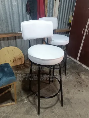 Counter Stool, White and Black 