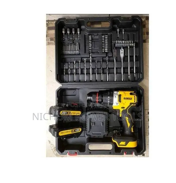 Dewalt88v Cordless Electric Hammer Drill 47PC Toolset