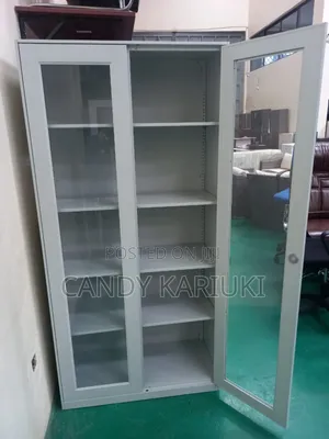 Full Glass 2 Door File Cabinet