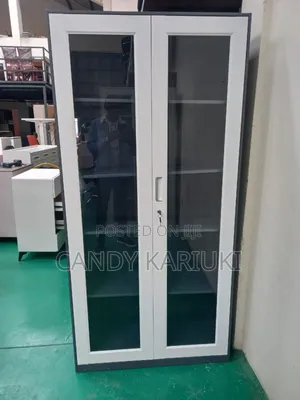 2 Door Office File Cabinet With Glass Doors