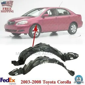 Toyota Axio 2004-2010 Front Bumper Stone Guards/Inner Fender