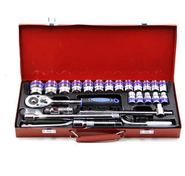 Chrome Vanadium MLG Tools 24pcs Ratchet Socket Spanner Set